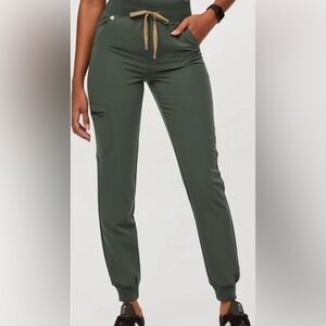 Women’s Figs Zamora High waisted Jogger scrub pants Moss